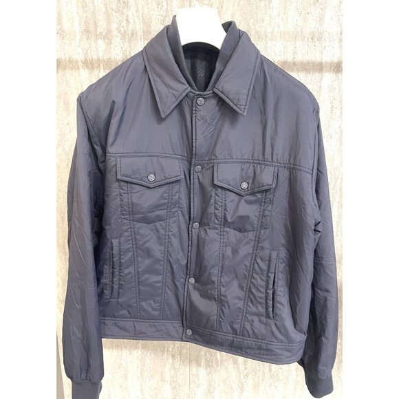 Louis Vuitton Mens Navy Quilted Jacket Size 52 - Picture 1 of 16